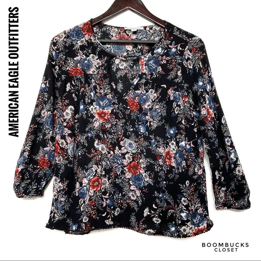 American Eagle outfitters multicoloured Floral Top